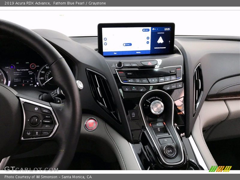 Fathom Blue Pearl / Graystone 2019 Acura RDX Advance