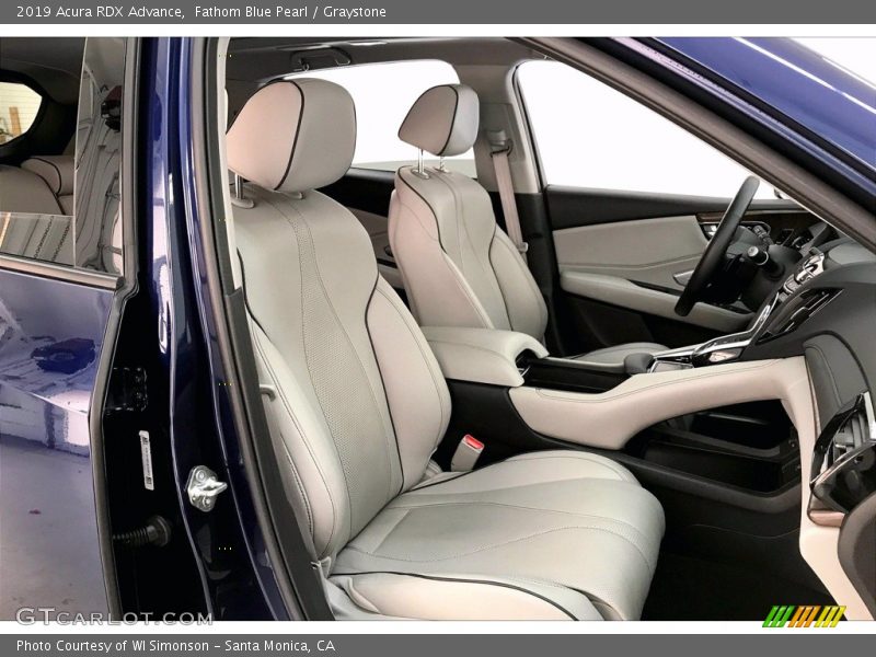 Fathom Blue Pearl / Graystone 2019 Acura RDX Advance