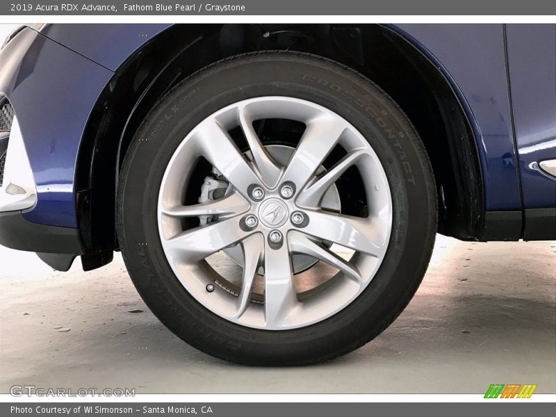 Fathom Blue Pearl / Graystone 2019 Acura RDX Advance
