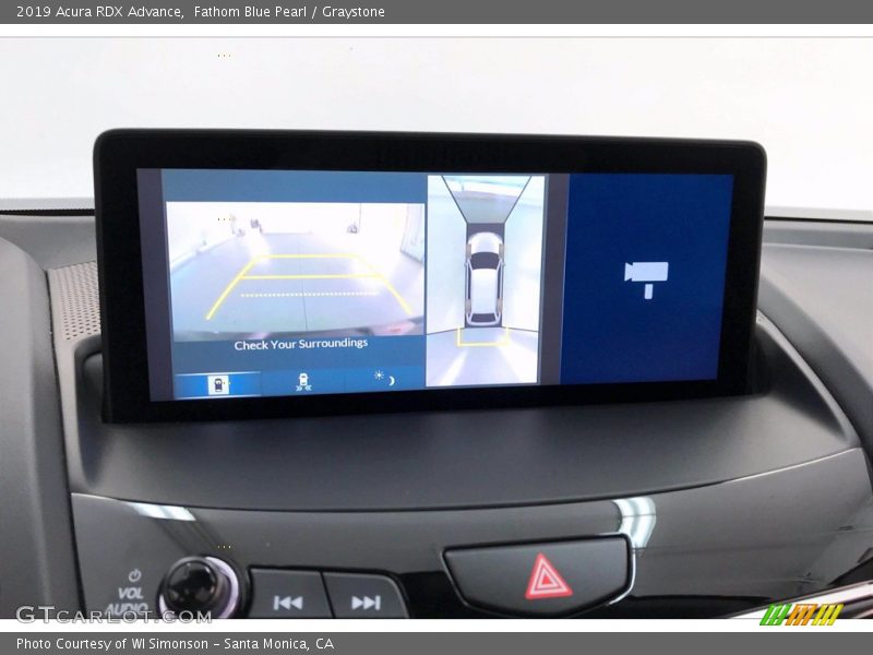 Fathom Blue Pearl / Graystone 2019 Acura RDX Advance