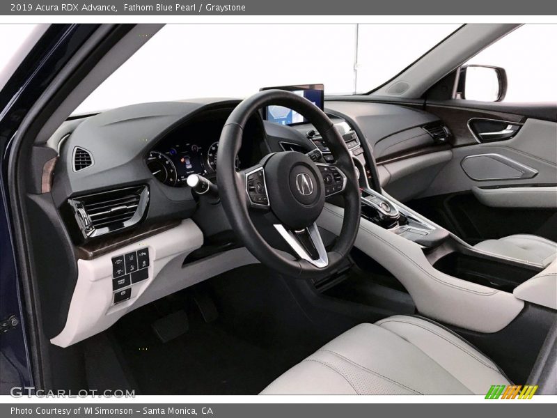 Fathom Blue Pearl / Graystone 2019 Acura RDX Advance