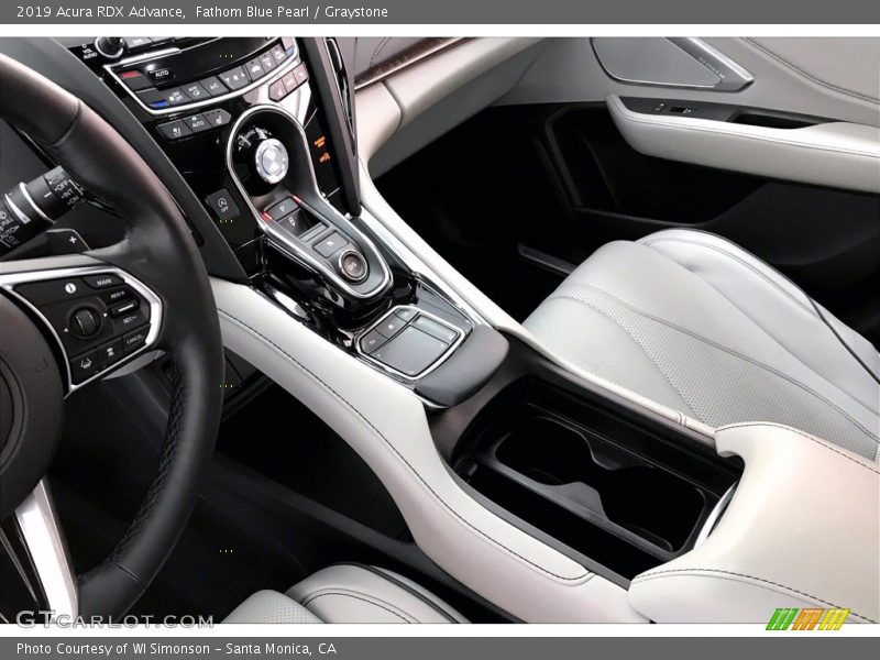 Fathom Blue Pearl / Graystone 2019 Acura RDX Advance