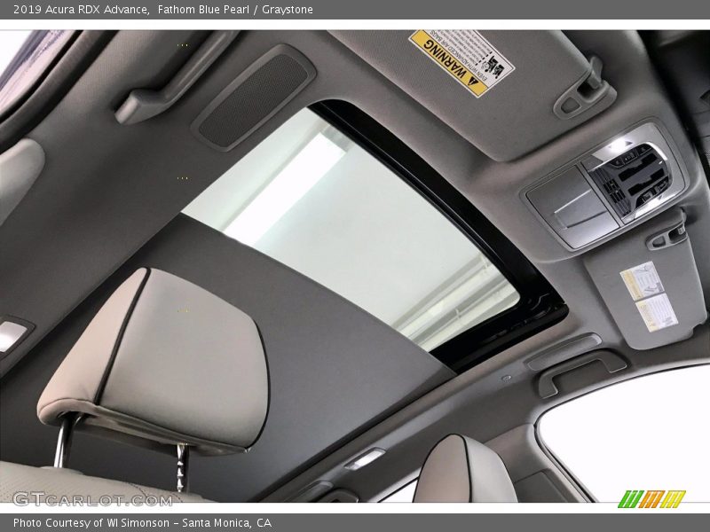 Fathom Blue Pearl / Graystone 2019 Acura RDX Advance