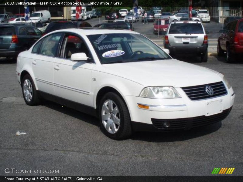 Candy White / Grey 2003 Volkswagen Passat GLX 4Motion Sedan