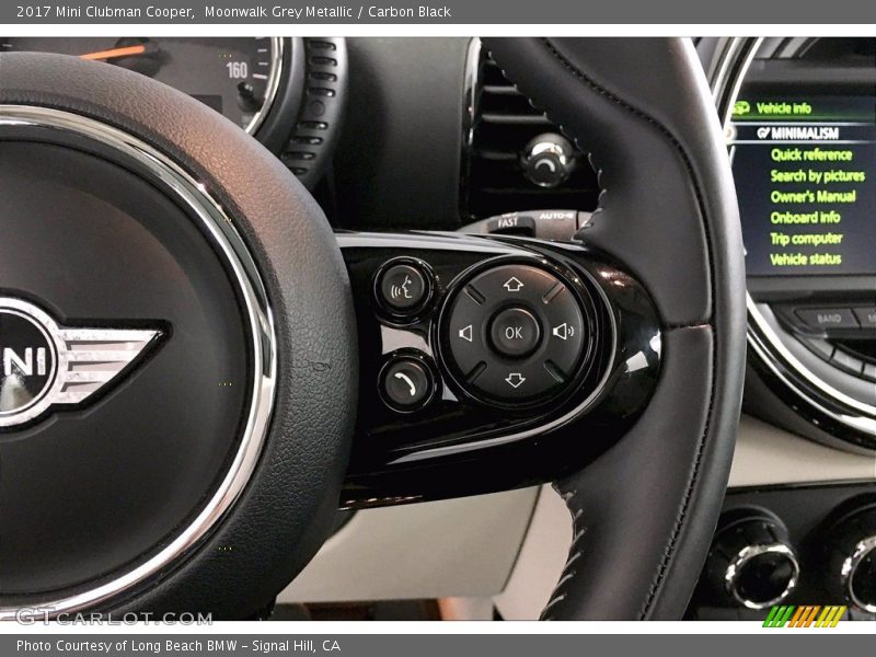 Moonwalk Grey Metallic / Carbon Black 2017 Mini Clubman Cooper