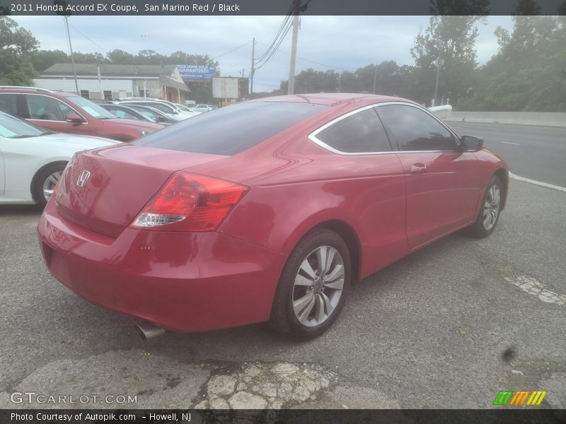 San Marino Red / Black 2011 Honda Accord EX Coupe