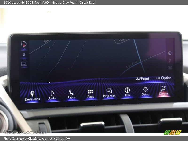 Nebula Gray Pearl / Circuit Red 2020 Lexus NX 300 F Sport AWD