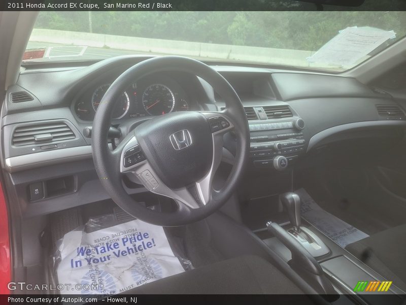San Marino Red / Black 2011 Honda Accord EX Coupe