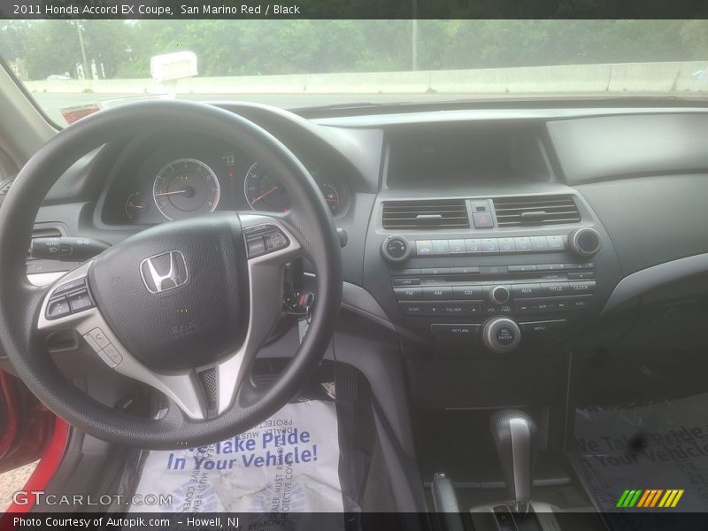 San Marino Red / Black 2011 Honda Accord EX Coupe