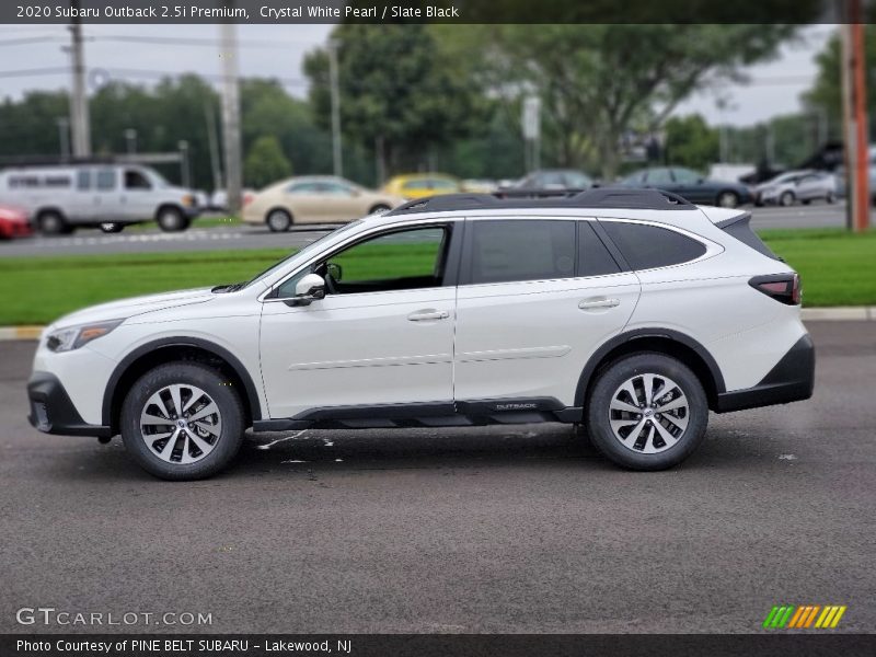 Crystal White Pearl / Slate Black 2020 Subaru Outback 2.5i Premium