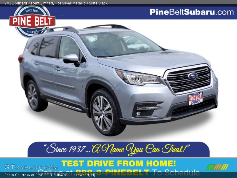 Ice Silver Metallic / Slate Black 2021 Subaru Ascent Limited