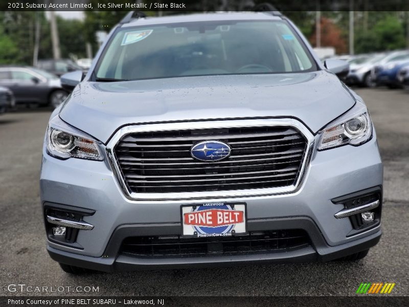 Ice Silver Metallic / Slate Black 2021 Subaru Ascent Limited