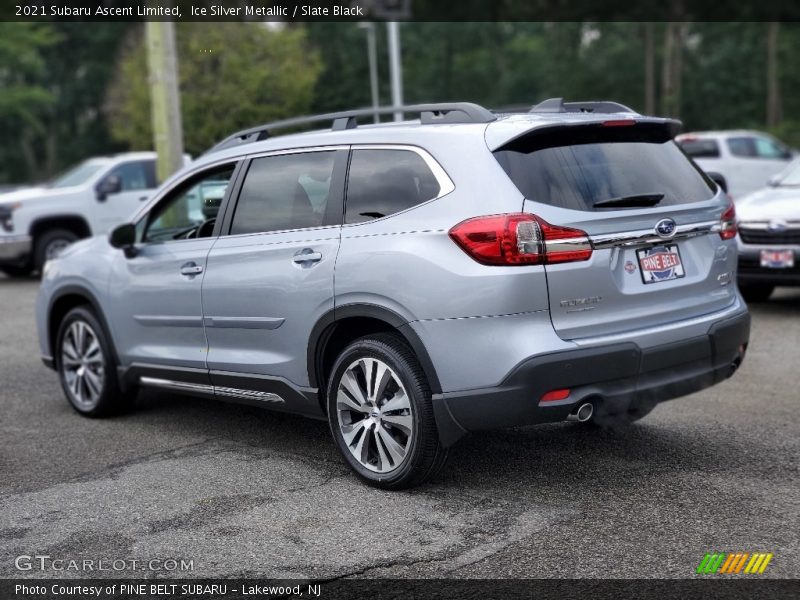 Ice Silver Metallic / Slate Black 2021 Subaru Ascent Limited