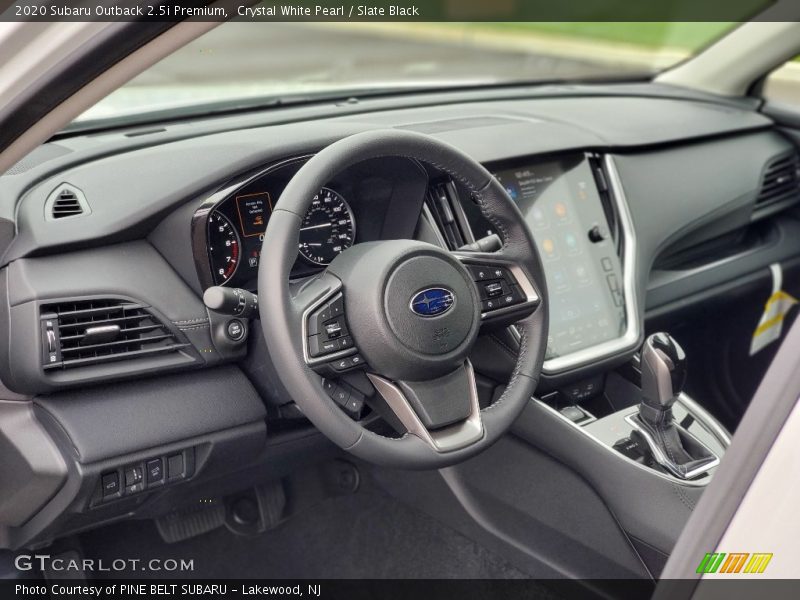 Crystal White Pearl / Slate Black 2020 Subaru Outback 2.5i Premium