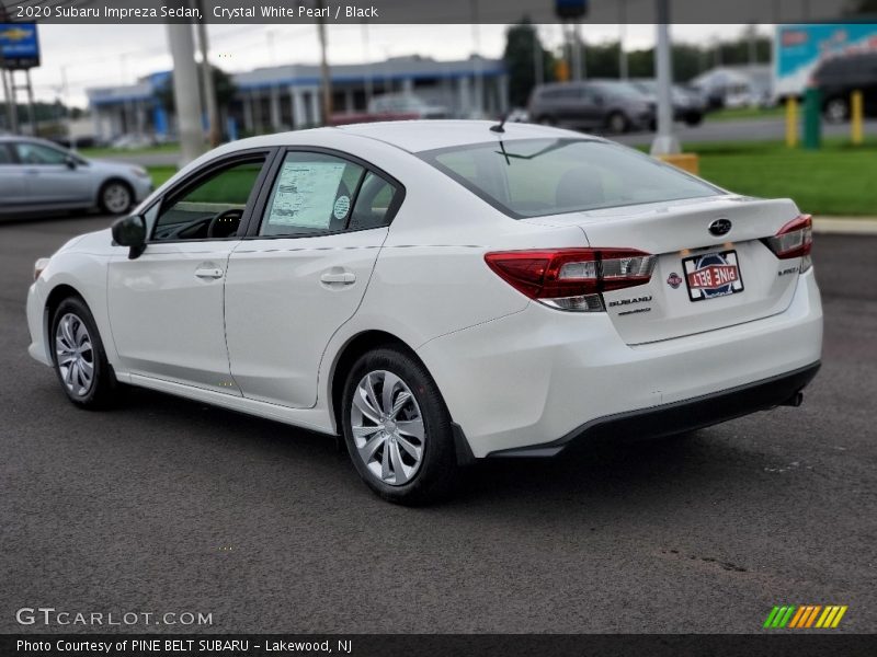 Crystal White Pearl / Black 2020 Subaru Impreza Sedan