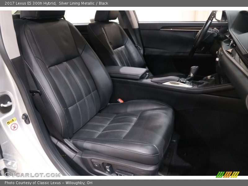 Silver Lining Metallic / Black 2017 Lexus ES 300h Hybrid