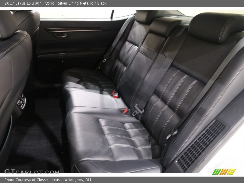 Silver Lining Metallic / Black 2017 Lexus ES 300h Hybrid