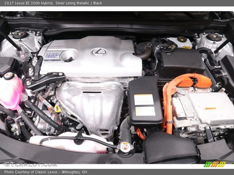 Silver Lining Metallic / Black 2017 Lexus ES 300h Hybrid