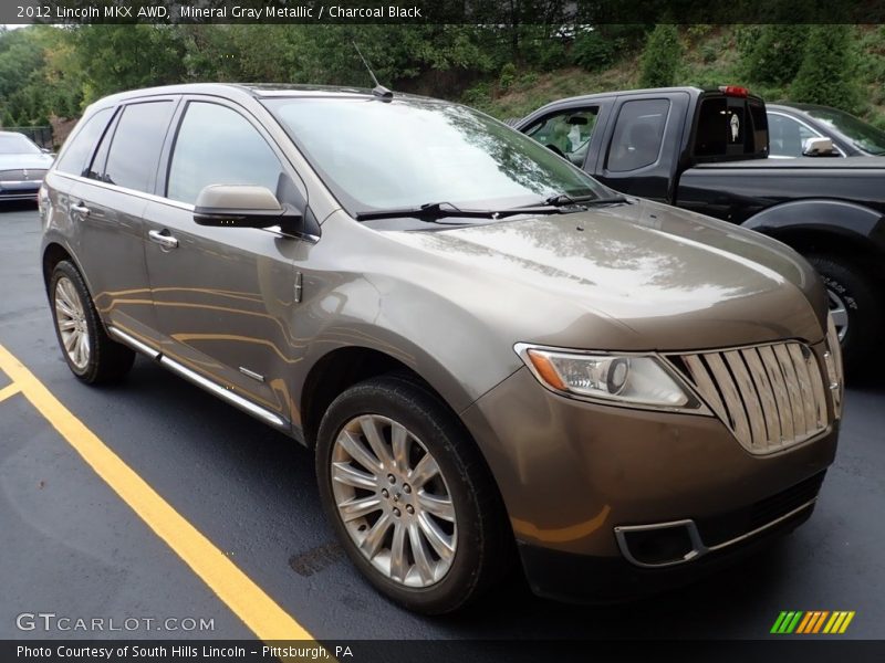 Mineral Gray Metallic / Charcoal Black 2012 Lincoln MKX AWD