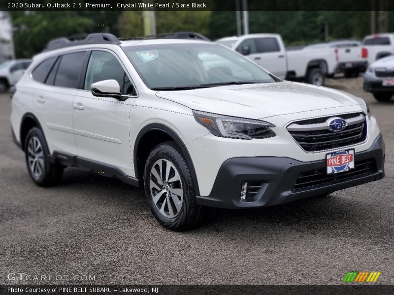 Crystal White Pearl / Slate Black 2020 Subaru Outback 2.5i Premium