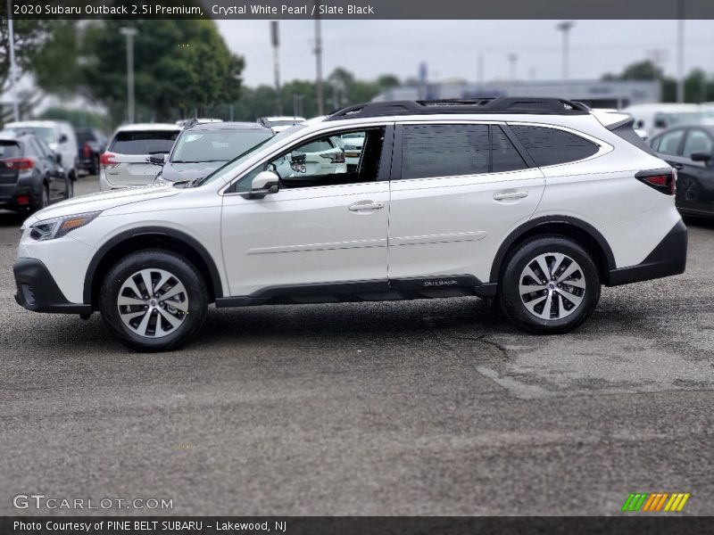 Crystal White Pearl / Slate Black 2020 Subaru Outback 2.5i Premium