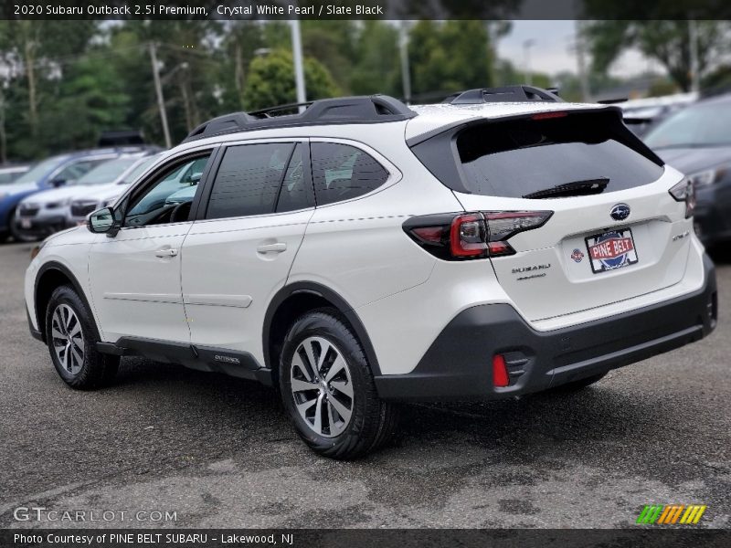 Crystal White Pearl / Slate Black 2020 Subaru Outback 2.5i Premium