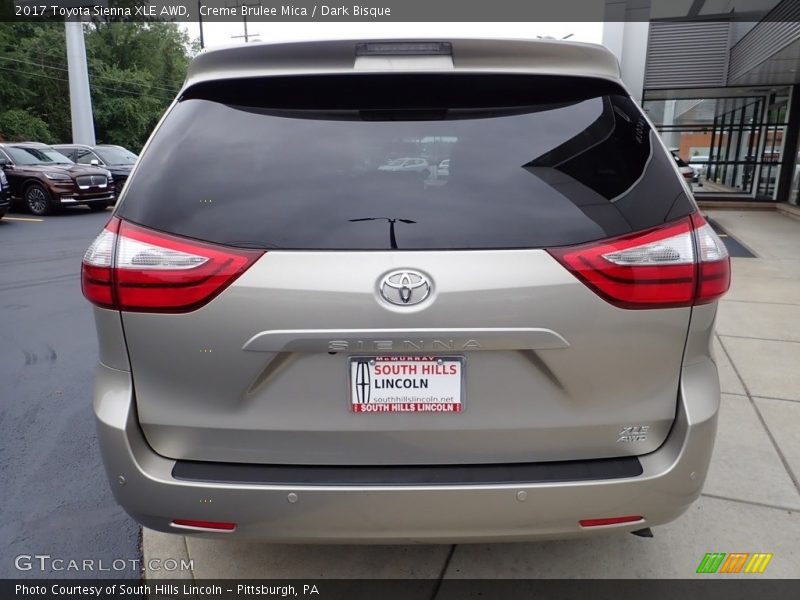 Creme Brulee Mica / Dark Bisque 2017 Toyota Sienna XLE AWD