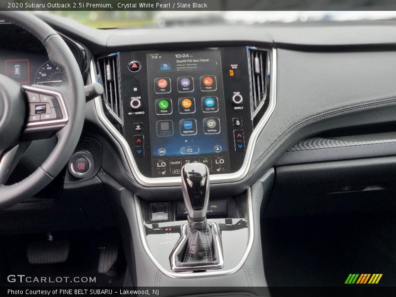 Crystal White Pearl / Slate Black 2020 Subaru Outback 2.5i Premium