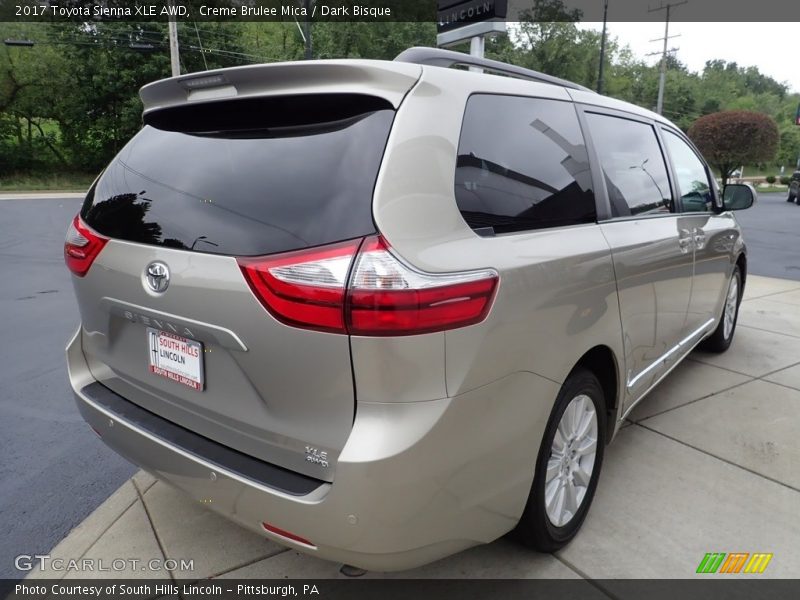 Creme Brulee Mica / Dark Bisque 2017 Toyota Sienna XLE AWD