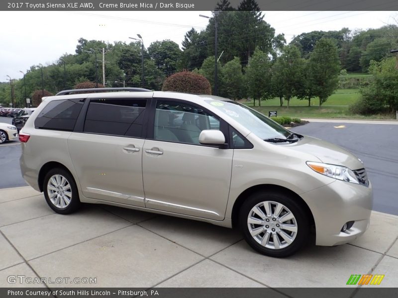 Creme Brulee Mica / Dark Bisque 2017 Toyota Sienna XLE AWD