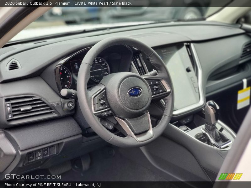 Crystal White Pearl / Slate Black 2020 Subaru Outback 2.5i Premium