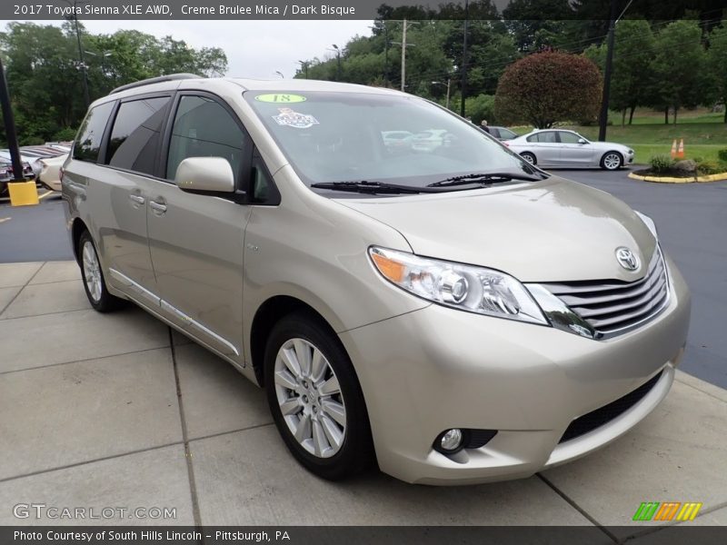 Creme Brulee Mica / Dark Bisque 2017 Toyota Sienna XLE AWD