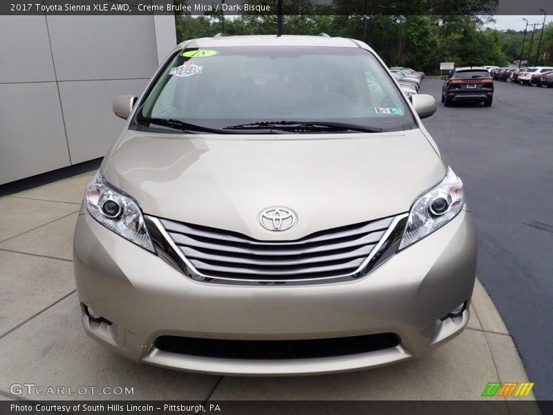 Creme Brulee Mica / Dark Bisque 2017 Toyota Sienna XLE AWD