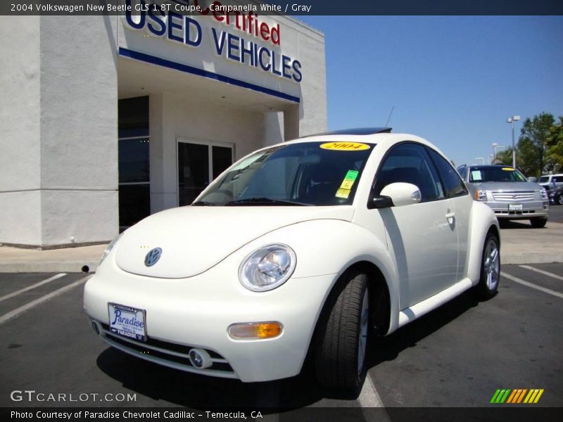 Campanella White / Gray 2004 Volkswagen New Beetle GLS 1.8T Coupe