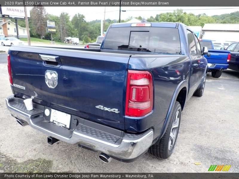 Patriot Blue Pearl / Light Frost Beige/Mountain Brown 2020 Ram 1500 Laramie Crew Cab 4x4