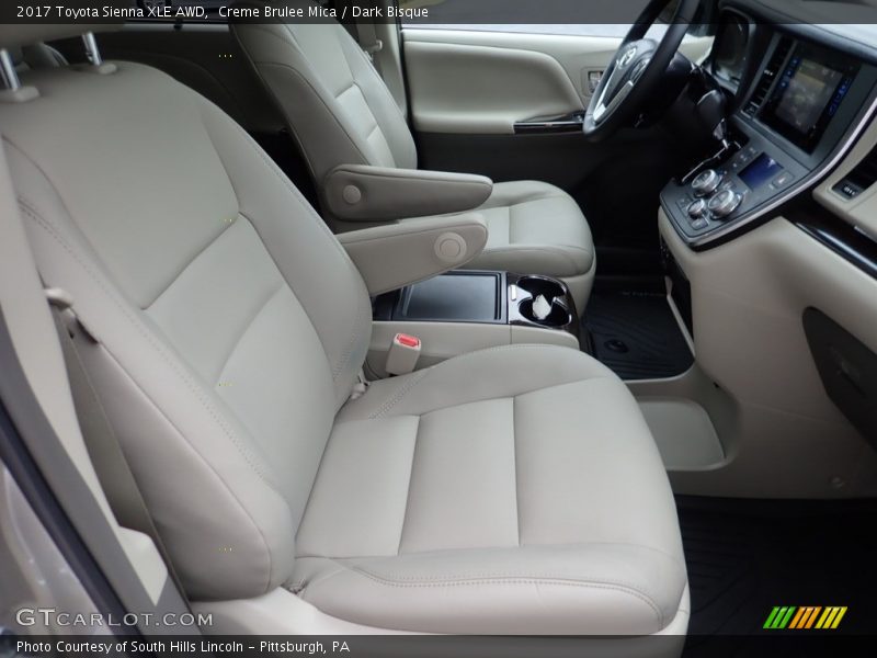 Creme Brulee Mica / Dark Bisque 2017 Toyota Sienna XLE AWD