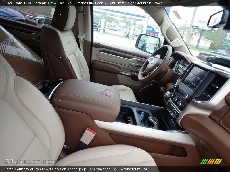 Patriot Blue Pearl / Light Frost Beige/Mountain Brown 2020 Ram 1500 Laramie Crew Cab 4x4