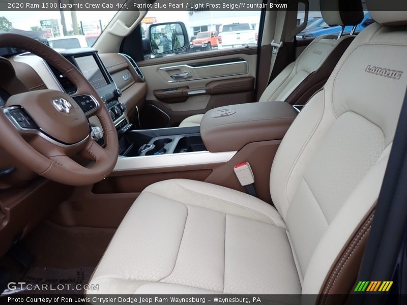Patriot Blue Pearl / Light Frost Beige/Mountain Brown 2020 Ram 1500 Laramie Crew Cab 4x4