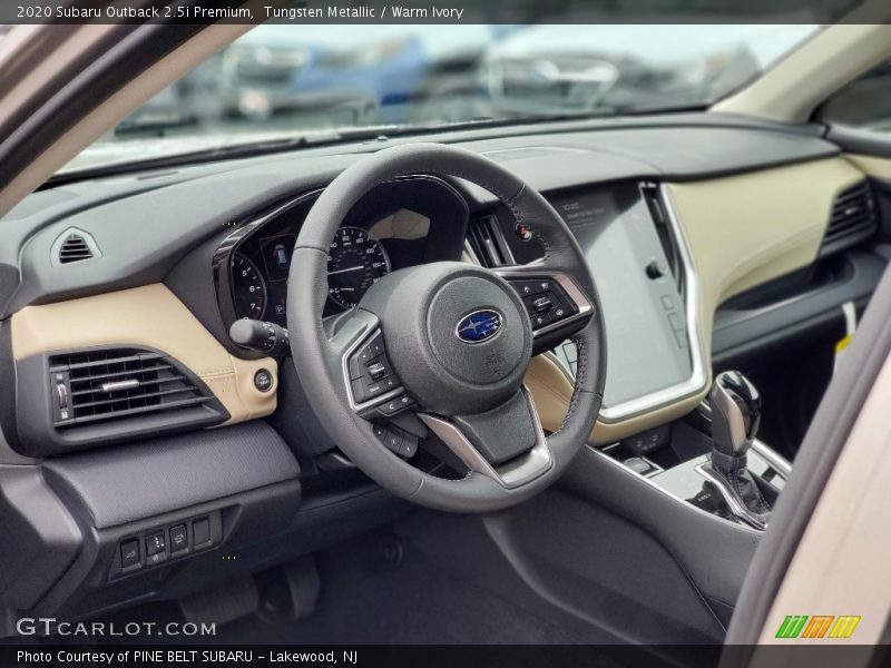 Tungsten Metallic / Warm Ivory 2020 Subaru Outback 2.5i Premium