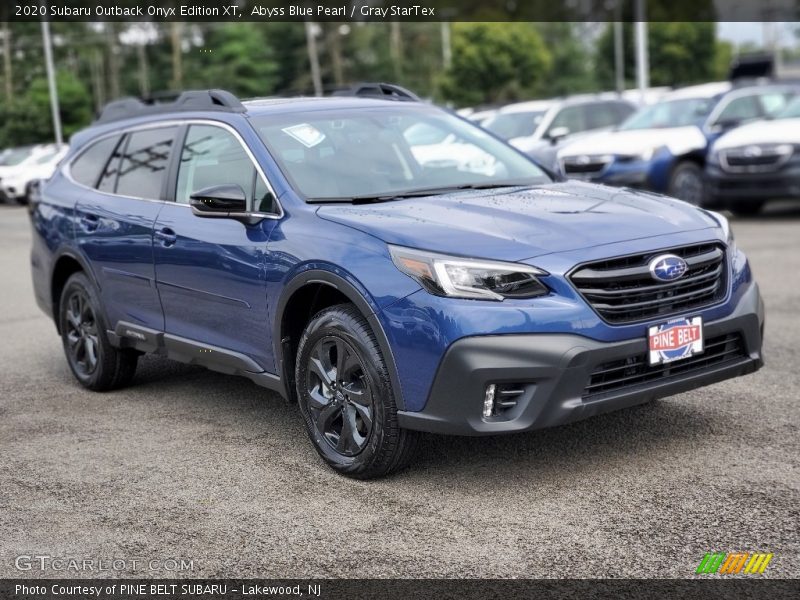 Abyss Blue Pearl / Gray StarTex 2020 Subaru Outback Onyx Edition XT