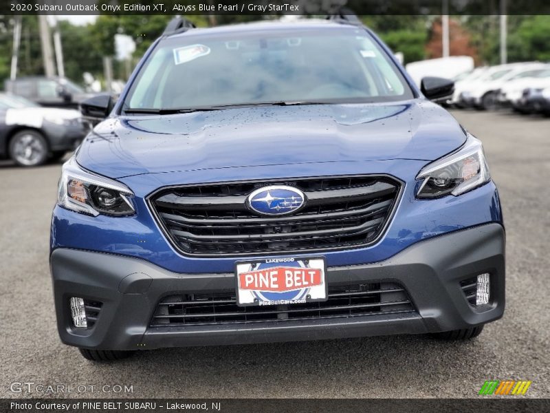 Abyss Blue Pearl / Gray StarTex 2020 Subaru Outback Onyx Edition XT
