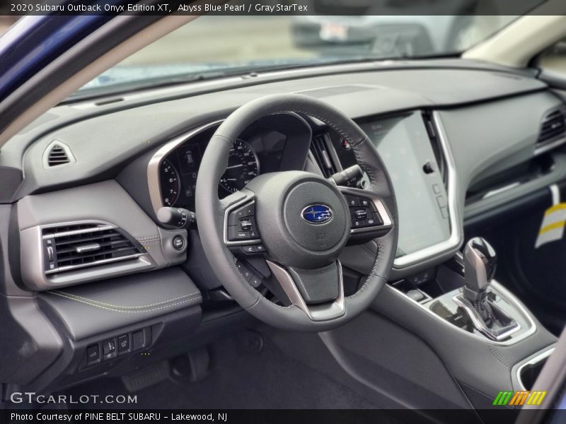 Dashboard of 2020 Outback Onyx Edition XT