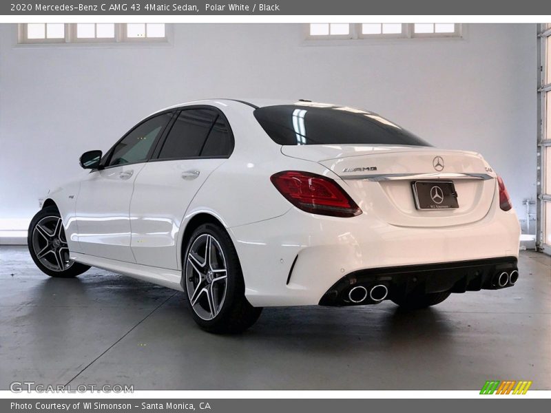 Polar White / Black 2020 Mercedes-Benz C AMG 43 4Matic Sedan