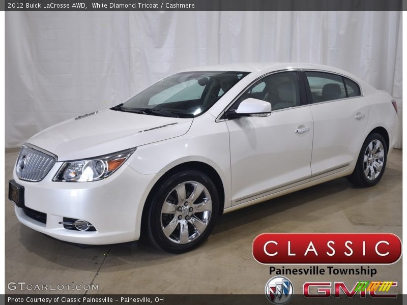 White Diamond Tricoat / Cashmere 2012 Buick LaCrosse AWD