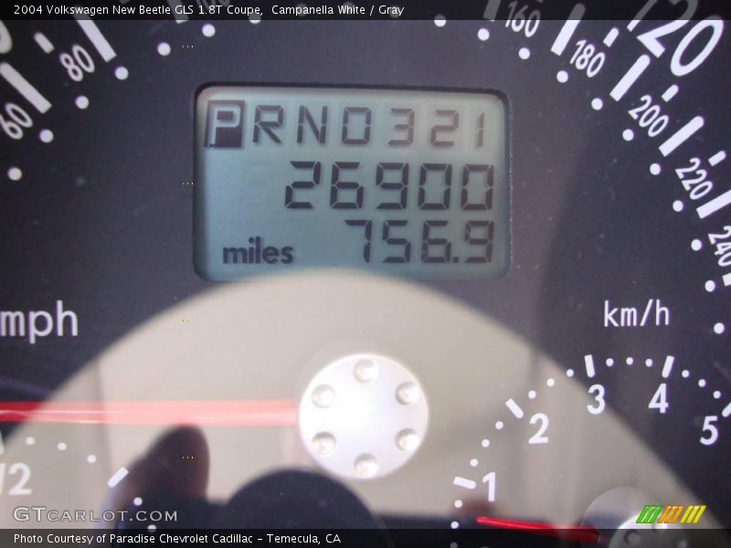 Campanella White / Gray 2004 Volkswagen New Beetle GLS 1.8T Coupe