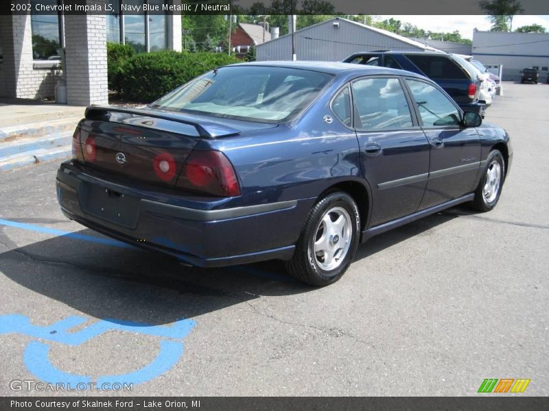 Navy Blue Metallic / Neutral 2002 Chevrolet Impala LS