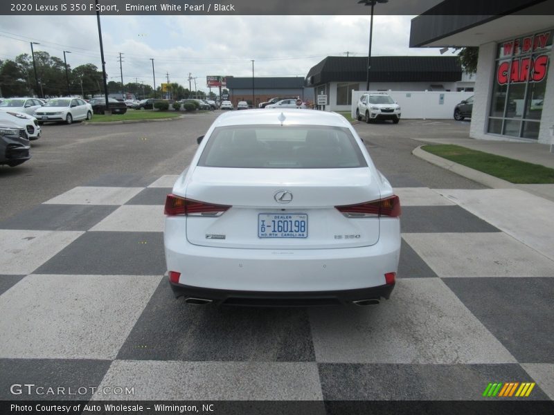 Eminent White Pearl / Black 2020 Lexus IS 350 F Sport