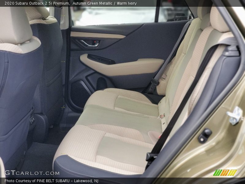 Rear Seat of 2020 Outback 2.5i Premium