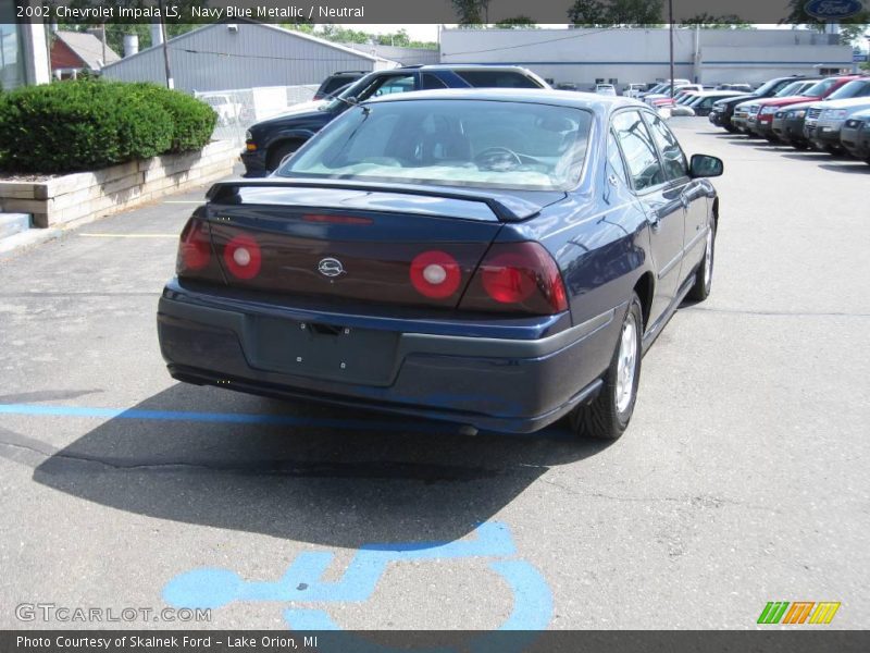 Navy Blue Metallic / Neutral 2002 Chevrolet Impala LS