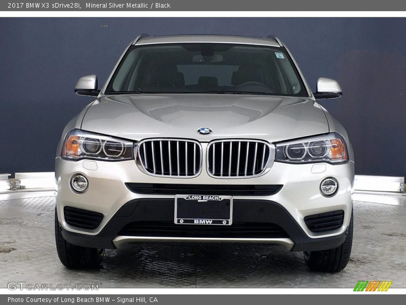 Mineral Silver Metallic / Black 2017 BMW X3 sDrive28i